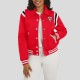 Kansas City Chiefs Lightweight Red Varsity Satin Jacket