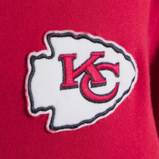 Kansas City Chiefs Red Striped Fleece Jacket Kansas City Chiefs Red Striped Fleece Jacket