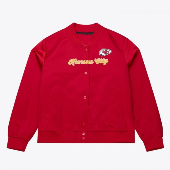 Kansas City Chiefs Red Vintage Full-Snap Satin Jacket Kansas City Chiefs Red Vintage Full-Snap Satin Jacket