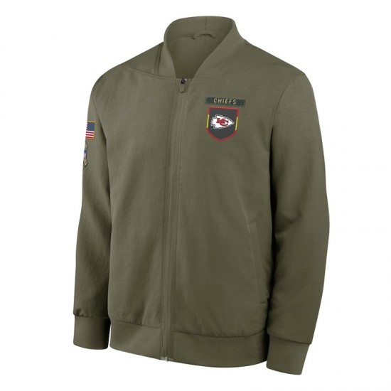 Kansas City Chiefs Sideline Full-Zip Bomber Jacket