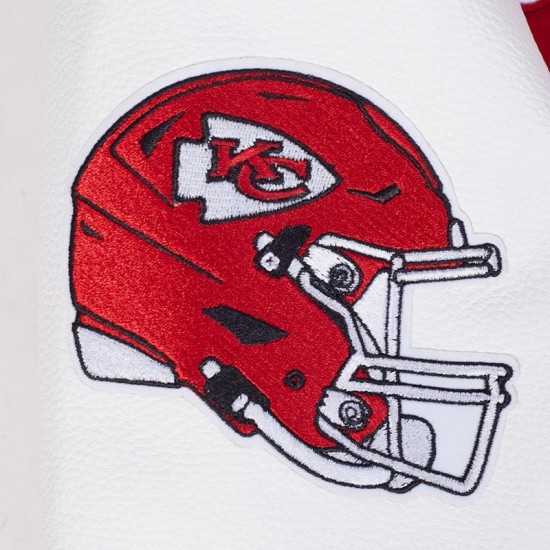 Kansas City Chiefs Team Badge Classic Rib Varsity Jacket