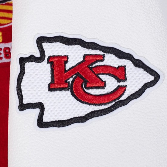 Kansas City Chiefs Team Badge Classic Rib Varsity Jacket