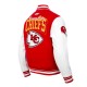 Kansas City Chiefs Team Badge Classic Rib Varsity Jacket