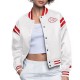 Kansas City Chiefs White Full Count Satin Jacket Kansas City Chiefs White Full Count Satin Jacket