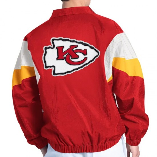 Kansas City Chiefs Yard Line Red Full-Zip Jacket Kansas City Chiefs Yard Line Red Full-Zip Jacket