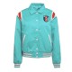 Kansas City Current Lightweight Teal Varsity Satin Jacket