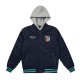 Kansas City Current Navy Hooded Bomber Jacket Kansas City Current Navy Hooded Bomber Jacket