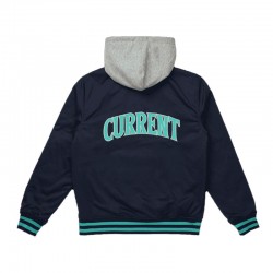 Kansas City Current Navy Hooded Bomber Jacket Kansas City Current Navy Hooded Bomber Jacket
