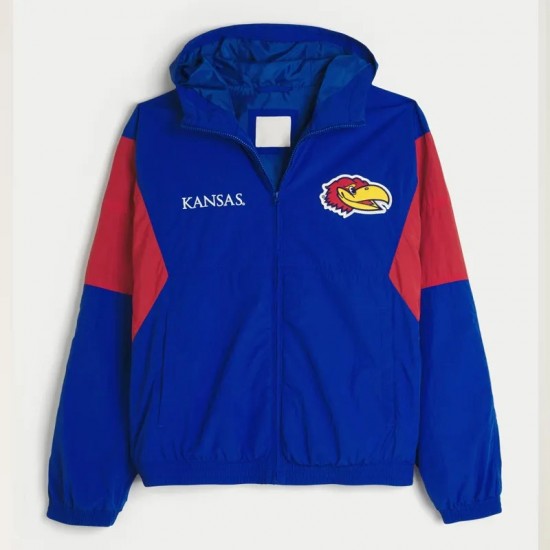 Kansas Jayhawks Royal Windbreaker Jacket Kansas Jayhawks Royal Windbreaker Jacket