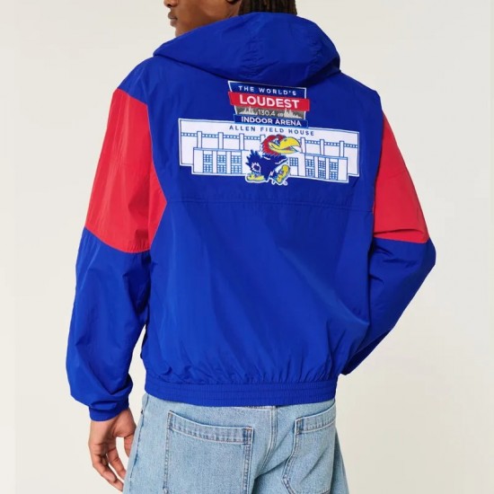 Kansas Jayhawks Royal Windbreaker Jacket Kansas Jayhawks Royal Windbreaker Jacket