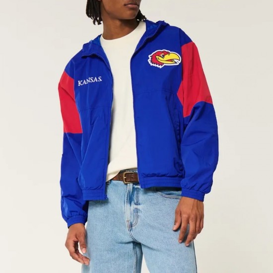 Kansas Jayhawks Royal Windbreaker Jacket Kansas Jayhawks Royal Windbreaker Jacket