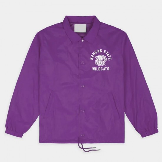 Kansas State Wildcats Roaring Logo Coaches Jacket Kansas State Wildcats Roaring Logo Coaches Jacket