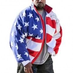 Kanye West American Flag Parachute Jacket