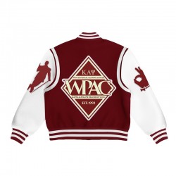 Kappa Alpha Psi Burgundy and White Letterman Jacket Kappa Alpha Psi Burgundy and White Letterman Jacket