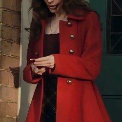 Katie Sheridan Firecracker 2024 Red Wool Coat Katie Sheridan Firecracker 2024 Red Wool Coat