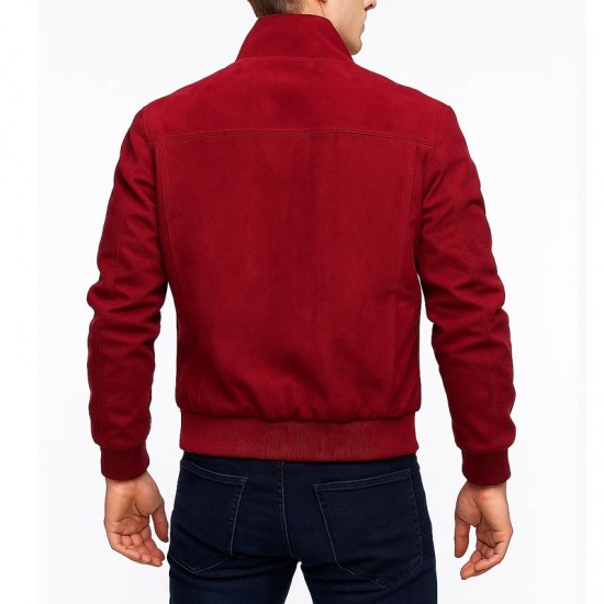 Keith Gordon Christine Arnie Bomber Red Cotton Jacket