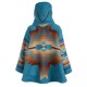 Kelly Reilly Yellowstone Blue Hooded Coat Kelly Reilly Yellowstone Blue Hooded Coat