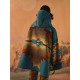Kelly Reilly Yellowstone Blue Hooded Coat Kelly Reilly Yellowstone Blue Hooded Coat