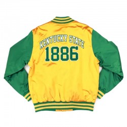 Kentucky State Gold and Green Baseball Jacket