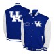 Kentucky Wildcats Fleece Royal and White Varsity Jacket