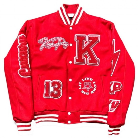 Kingsplay University Red Varsity Jacket Kingsplay University Red Varsity Jacket