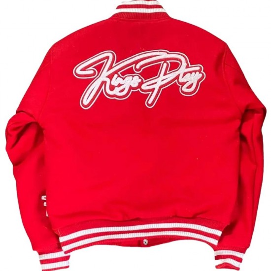 Kingsplay University Red Varsity Jacket Kingsplay University Red Varsity Jacket