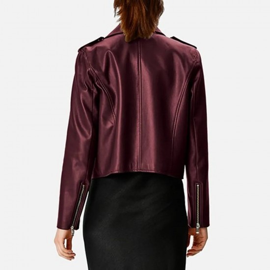 Kold X Windy Sh’Kia Maroon Leather Jacket Kold X Windy Sh’Kia Maroon Leather Jacket