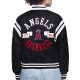 LA Angels Printed Logo Varsity Satin Jacket LA Angels Printed Logo Varsity Satin Jacket