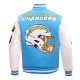 LA Chargers Mashup Rib Varsity Wool/Leather Jacket LA Chargers Mashup Rib Varsity Wool/Leather Jacket