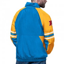 LA Chargers Prospect Powder Blue Half-Zip Pullover Jacket LA Chargers Prospect Powder Blue Half-Zip Pullover Jacket