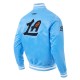 LA Clippers 2024/25 City Edition Chenille Blue Satin Jacket LA Clippers 2024/25 City Edition Chenille Blue Satin Jacket