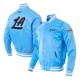 LA Clippers 2024/25 City Edition Chenille Blue Satin Jacket LA Clippers 2024/25 City Edition Chenille Blue Satin Jacket