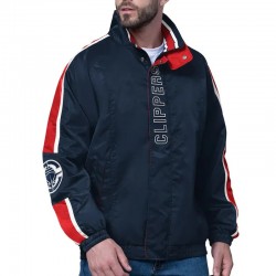 LA Clippers Freestyle Navy Lightweight Full-Zip Jacket