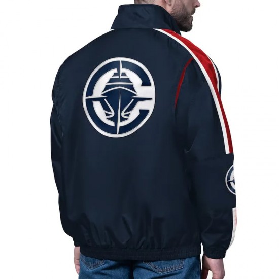 LA Clippers Freestyle Navy Lightweight Full-Zip Jacket