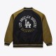 LA Dodgers Black/Olive Satin Double Clutch Jacket LA Dodgers Black/Olive Satin Double Clutch Jacket
