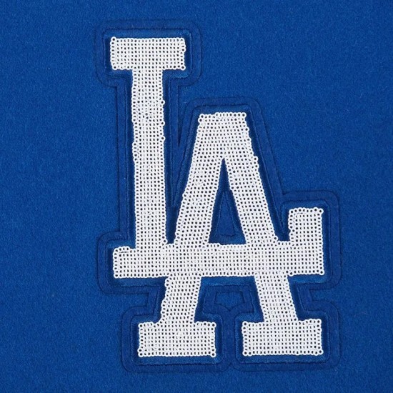 LA Dodgers Game Day Classics Royal Varsity Wool/Leather Jacket