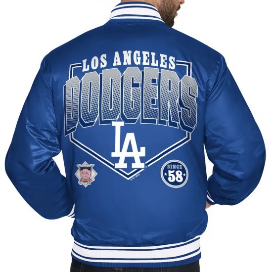 LA Dodgers Home Plate Printed Graphic Jacket