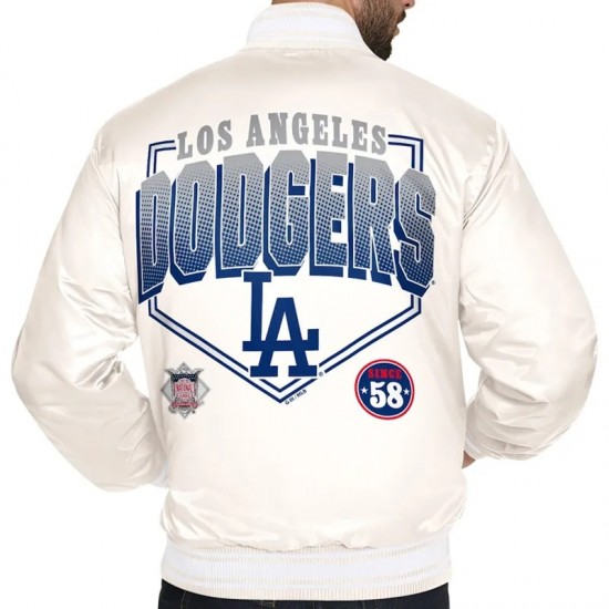 LA Dodgers Home Plate Printed Graphic Jacket