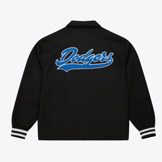 LA Dodgers Oversweep Black Varsity Wool Jacket LA Dodgers Oversweep Black Varsity Wool Jacket