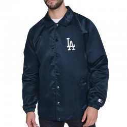 LA Dodgers Retro Logo Coaches Jacket
