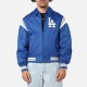 LA Dodgers Retro Stadium Blue Satin Jacket LA Dodgers Retro Stadium Blue Satin Jacket