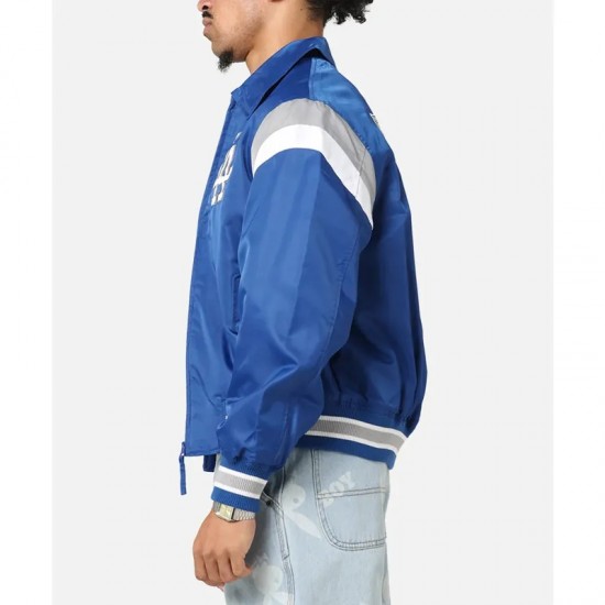 LA Dodgers Retro Stadium Blue Satin Jacket