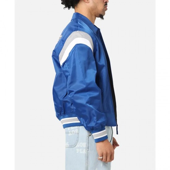 LA Dodgers Retro Stadium Blue Satin Jacket