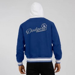 LA Dodgers Royal Cotton Hooded Jacket LA Dodgers Royal Cotton Hooded Jacket