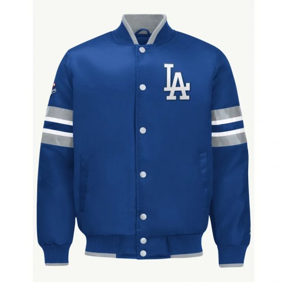 LA Dodgers Scout I Royal Satin Jacket LA Dodgers Scout I Royal Satin Jacket
