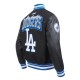 LA Dodgers Team Badge Classic Rib Varsity Jacket