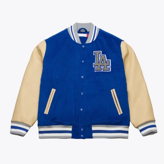 LA Dodgers Team Traditions Varsity Wool/Leather Jacket
