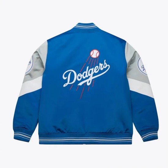 LA Dodgers Throw It Back Heavyweight Satin Jacket