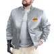 LA Lakers Adaptive Bold Logo Varsity Satin Jacket LA Lakers Adaptive Bold Logo Varsity Satin Jacket