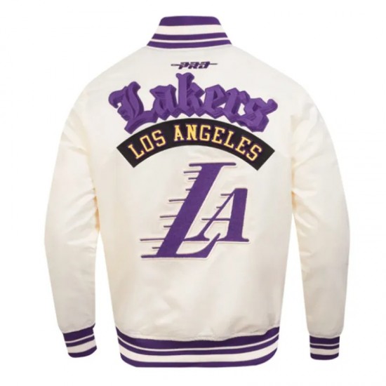 LA Lakers Best of Classic Rib Satin Jacket
